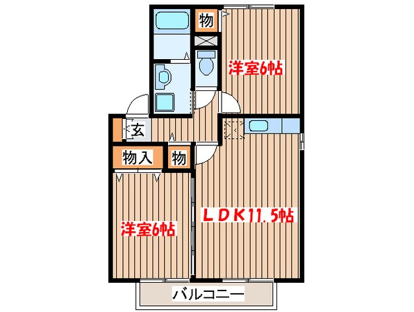 ファミリア泉の物件間取画像